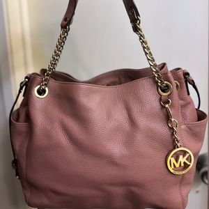 Authentic Michael Kors: Medium Mauve Gather Shoulder Tote